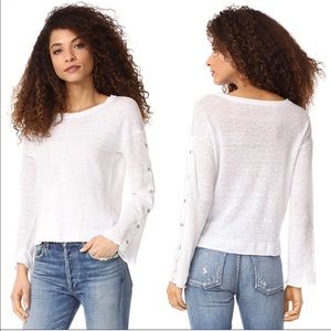 Feel the Piece Rossmore Button Slv Top